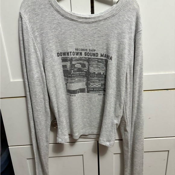 Garage Light Gray Ribbed Top - Picture 1 of 3